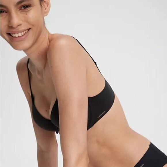 Calvin Klein Perfectly Fit Modern TShirt Bra Black Size 30C - Picture 5 of 13
